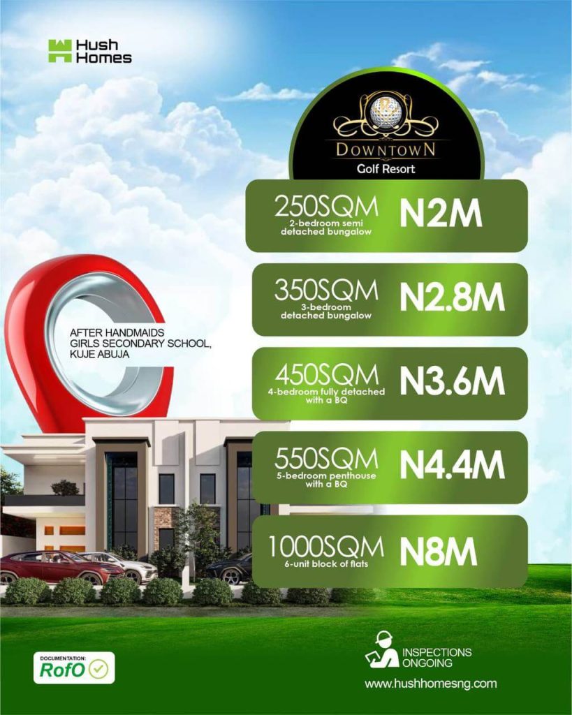 DownTown Golf Resort Abuja by Hush Homes